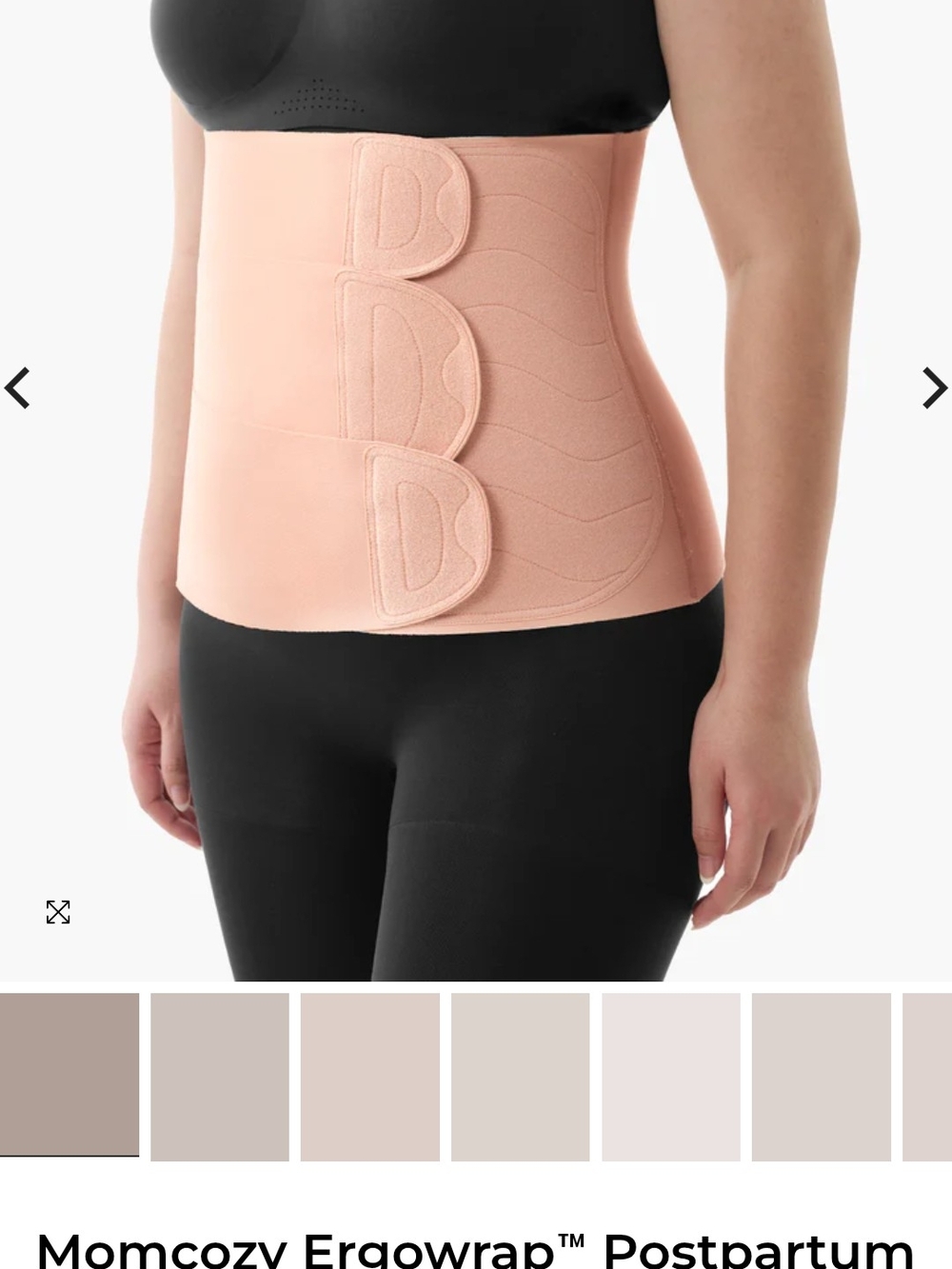 Momcozy Ergowrap™ Postpartum Belly Support - Peach. Comes With Additional Wrap